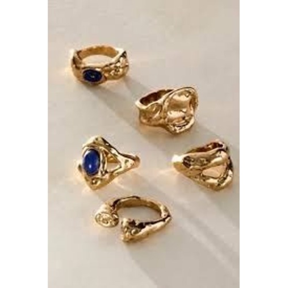 Free People 5 piece ring set